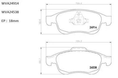 Комплект тормозных колодок AUTOMOTOR France PBP4360