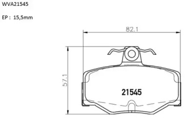 Комплект тормозных колодок AUTOMOTOR France ABP4579