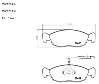 Комплект тормозных колодок AUTOMOTOR France ABP5482