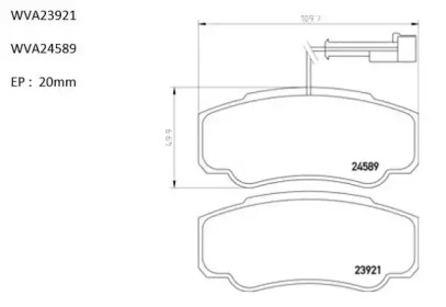 Комплект тормозных колодок AUTOMOTOR France ABP6358