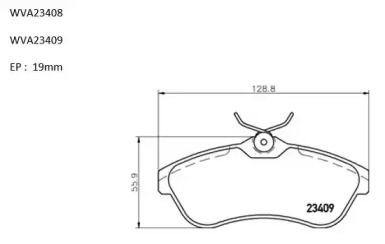 Комплект тормозных колодок AUTOMOTOR France PBP8053