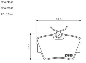 Комплект тормозных колодок AUTOMOTOR France ABP8054