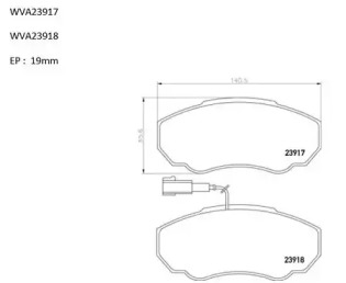 Комплект тормозных колодок AUTOMOTOR France PBP8061