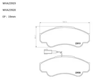 Комплект тормозных колодок AUTOMOTOR France PBP8062