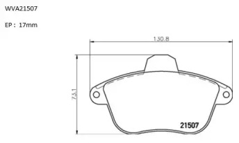 Комплект тормозных колодок AUTOMOTOR France PBP9465