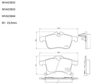 Комплект тормозных колодок AUTOMOTOR France ABP9605