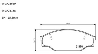 Комплект тормозных колодок AUTOMOTOR France PBP9886