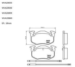 Комплект тормозных колодок AUTOMOTOR France ABP9972