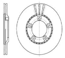 Тормозной диск AUTOMOTOR France PDC5027