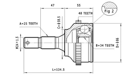 Шарнирный комплект STATIM C.104