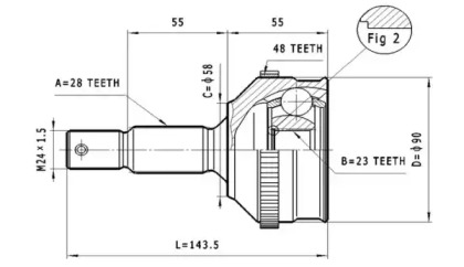 Шарнирный комплект STATIM C.105