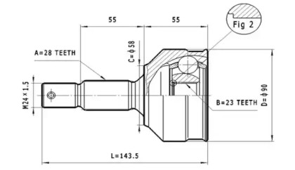 Шарнирный комплект STATIM C.111