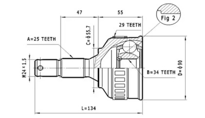 Шарнирный комплект STATIM C.115