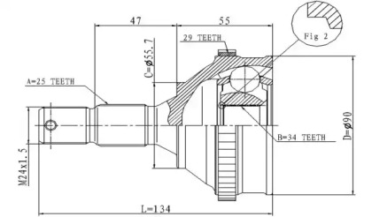 Шарнирный комплект STATIM C.116