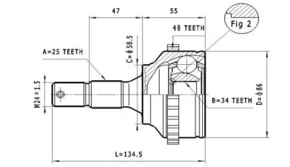 Шарнирный комплект STATIM C.117