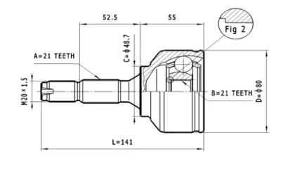 Шарнирный комплект STATIM C.118