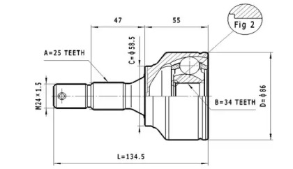 Шарнирный комплект STATIM C.119