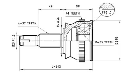 Шарнирный комплект STATIM C.152