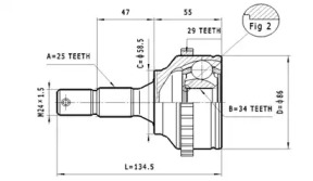 Шарнирный комплект STATIM C.279