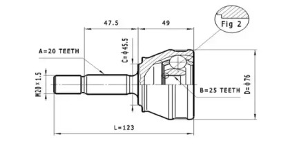 Шарнирный комплект STATIM C.282