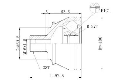 Шарнирный комплект STATIM C.286