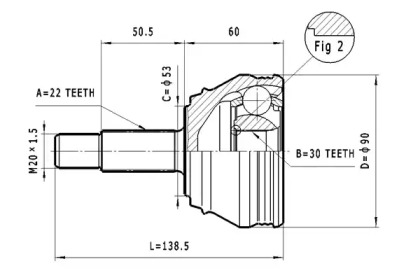 Шарнирный комплект STATIM C.288