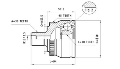 Шарнирный комплект STATIM C.290