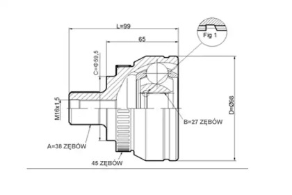 Шарнирный комплект STATIM C.292