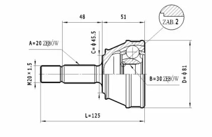 Шарнирный комплект STATIM C.304