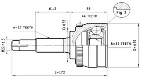 Шарнирный комплект STATIM C.320