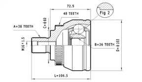 Шарнирный комплект STATIM C.323