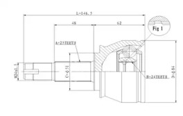 Шарнирный комплект STATIM C.326