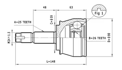 Шарнирный комплект STATIM C.328