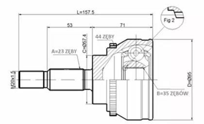 Шарнирный комплект STATIM C.351