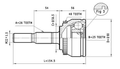 Шарнирный комплект STATIM C.380