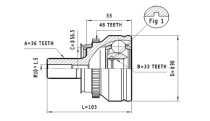 Шарнирный комплект STATIM C.385