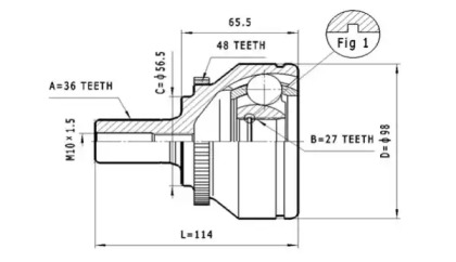 Шарнирный комплект STATIM C.386