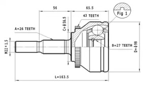 Шарнирный комплект STATIM C.387