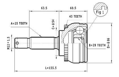 Шарнирный комплект STATIM C.388