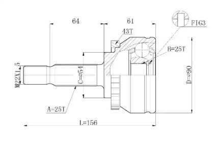 Шарнирный комплект STATIM C.389