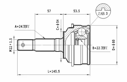 Шарнирный комплект STATIM C.405