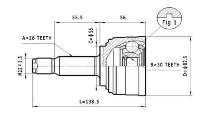 Шарнирный комплект STATIM C.420