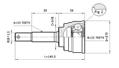 Шарнирный комплект STATIM C.510