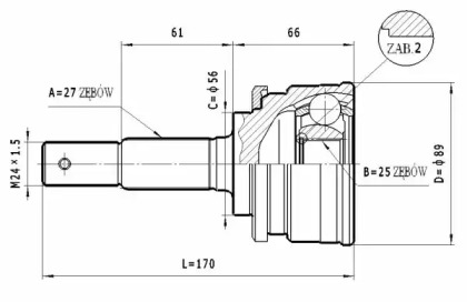 Шарнирный комплект STATIM C.514