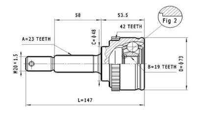 Шарнирный комплект STATIM C.516