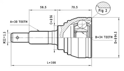 Шарнирный комплект STATIM C.566