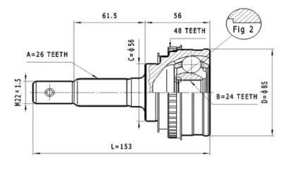 Шарнирный комплект STATIM C.567