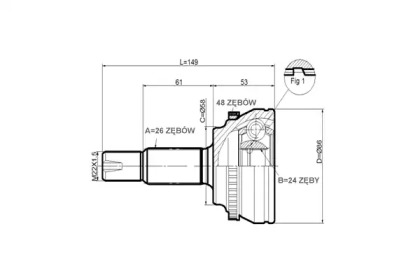 Шарнирный комплект STATIM C.576