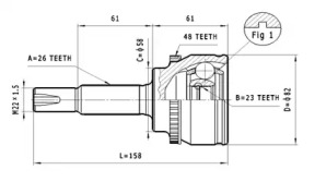 Шарнирный комплект STATIM C.595