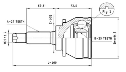 Шарнирный комплект STATIM C.604